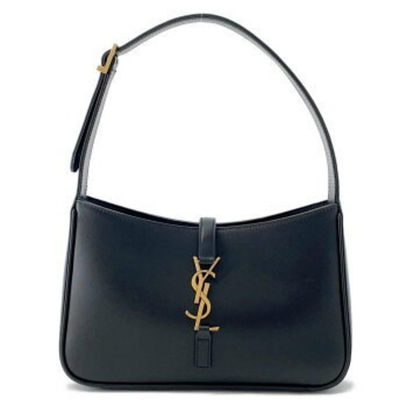Saint Laurent Paris Le Cassette Leather Shoulder Bag Black s - Picture 1 of 8